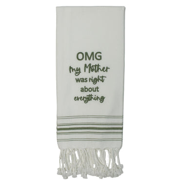 Grn OMG My Mother Right Towel ET000031 - The Fox Decor